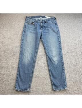 Rag & Bone Slim Fit Jeans Blue Mens 28 Medium Wash Low Rise Faded Straight Denim